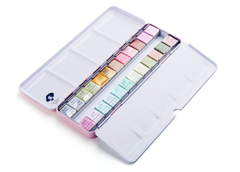 Portable Watercolor Paint with Glitter