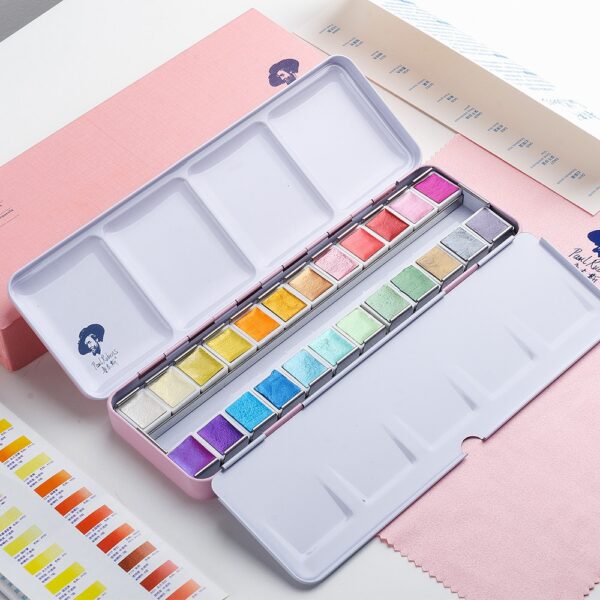 Portable Watercolor Paint with Glitter - Image 7