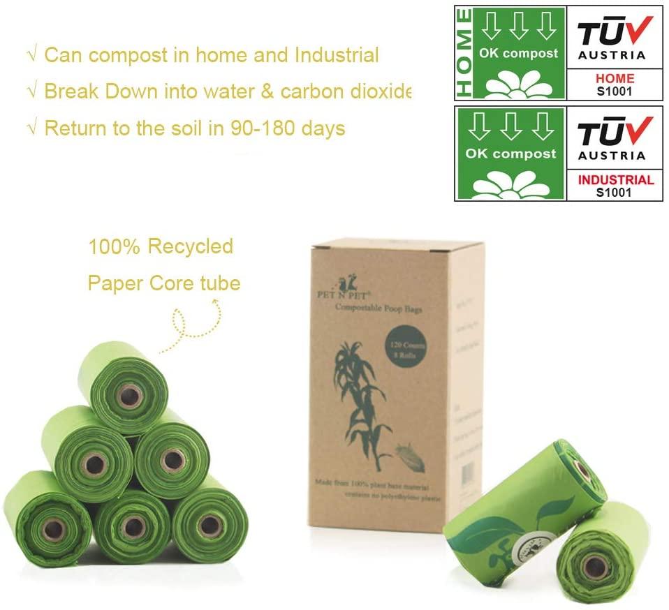 Eco-Friendly Green Dog Poop Bags