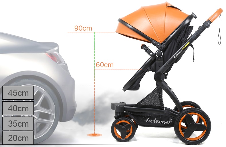 Baby's Folding Stroller with Aluminum Frame