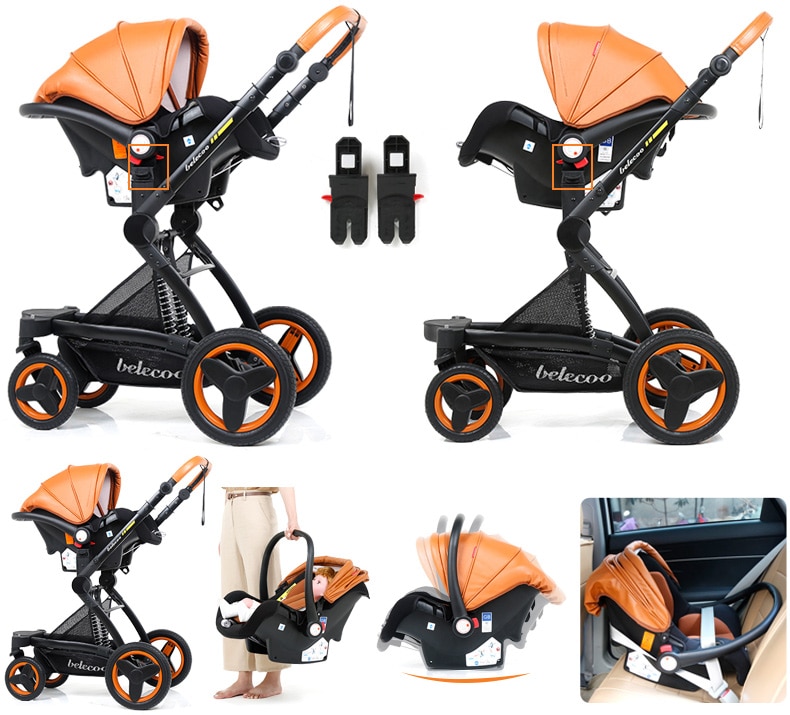 Baby's Folding Stroller with Aluminum Frame