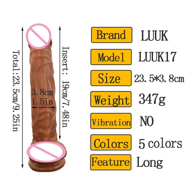 Long Realistic Dildo in Multiple Colors - Image 6