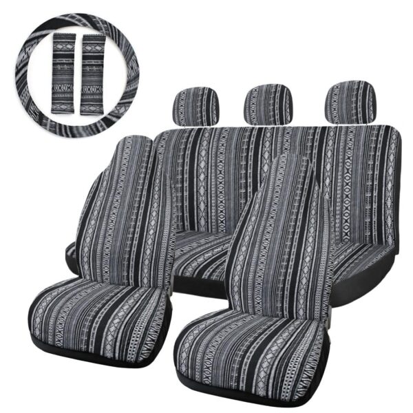 Car Seat Covers With Steering Wheel Cover Set - Image 5