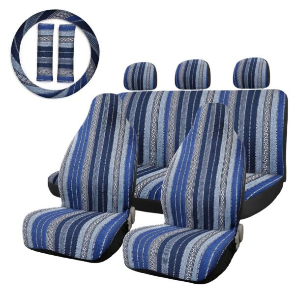 Car Seat Covers With Steering Wheel Cover Set - Image 3