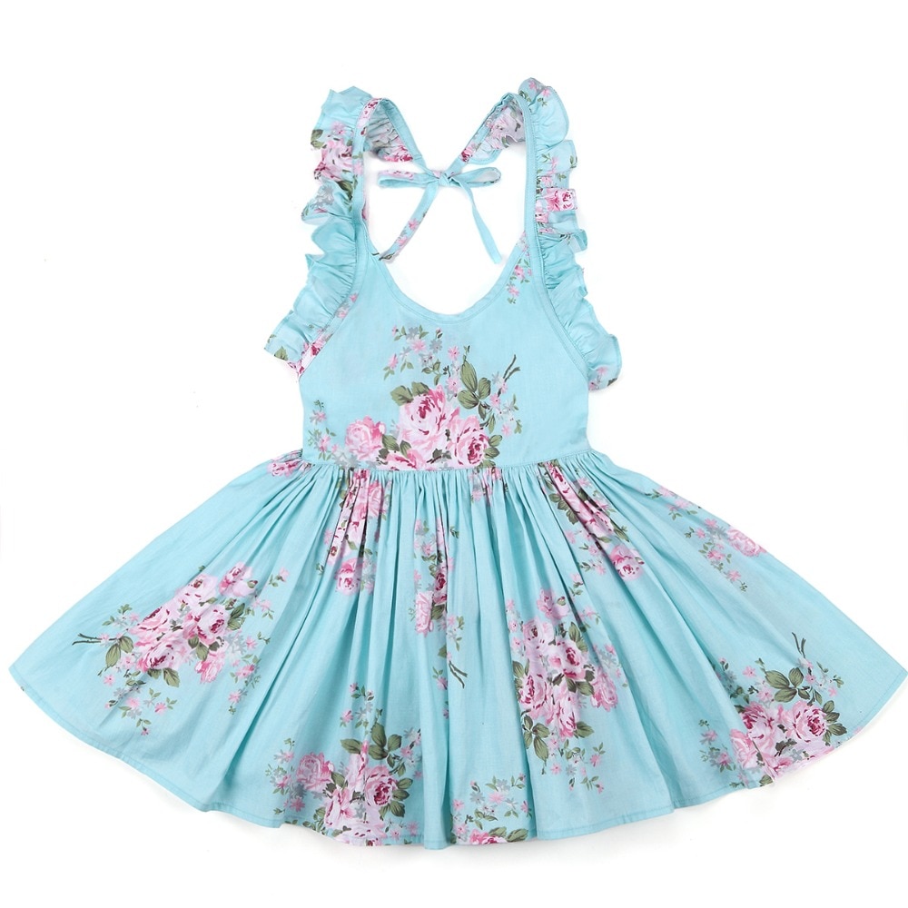 Baby Girl's Summer Patterned Dress with Hat