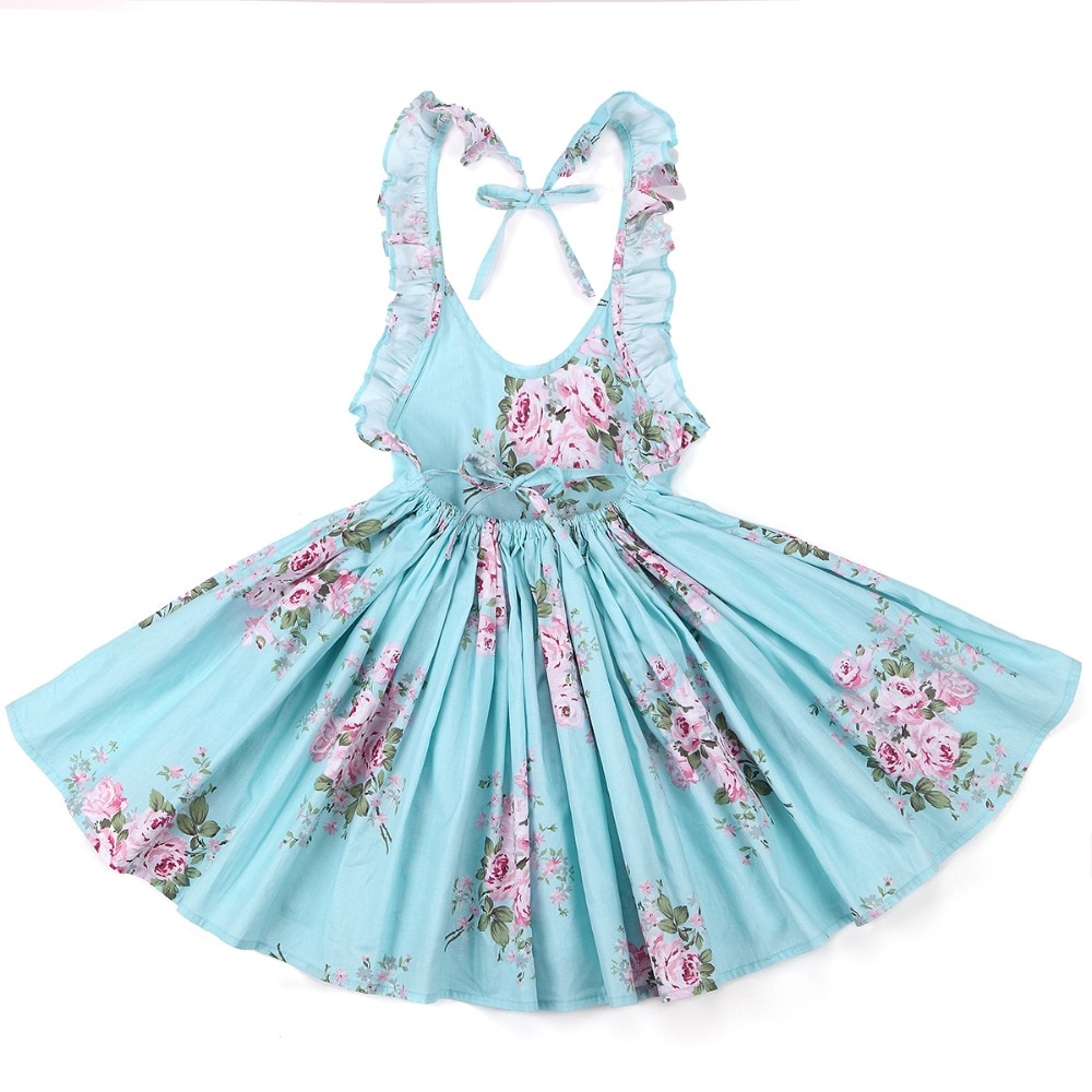 Baby Girl's Summer Patterned Dress with Hat