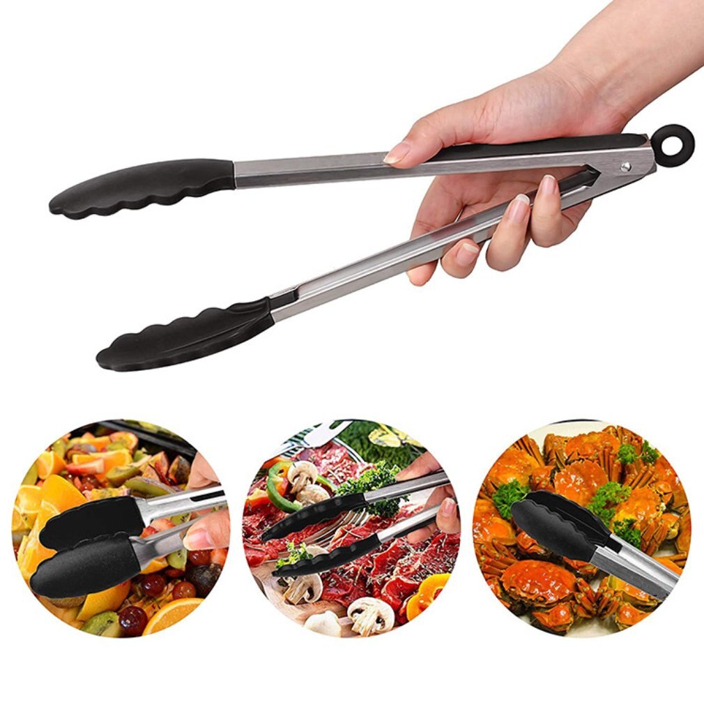 Silicone BBQ Grilling Tonges