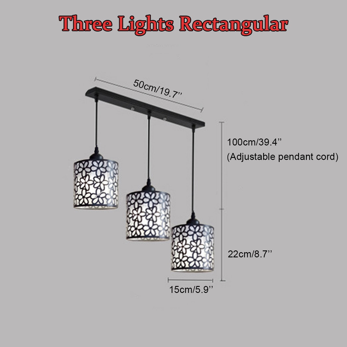 Nordic Style Floral Lace LED Pendant Lighting