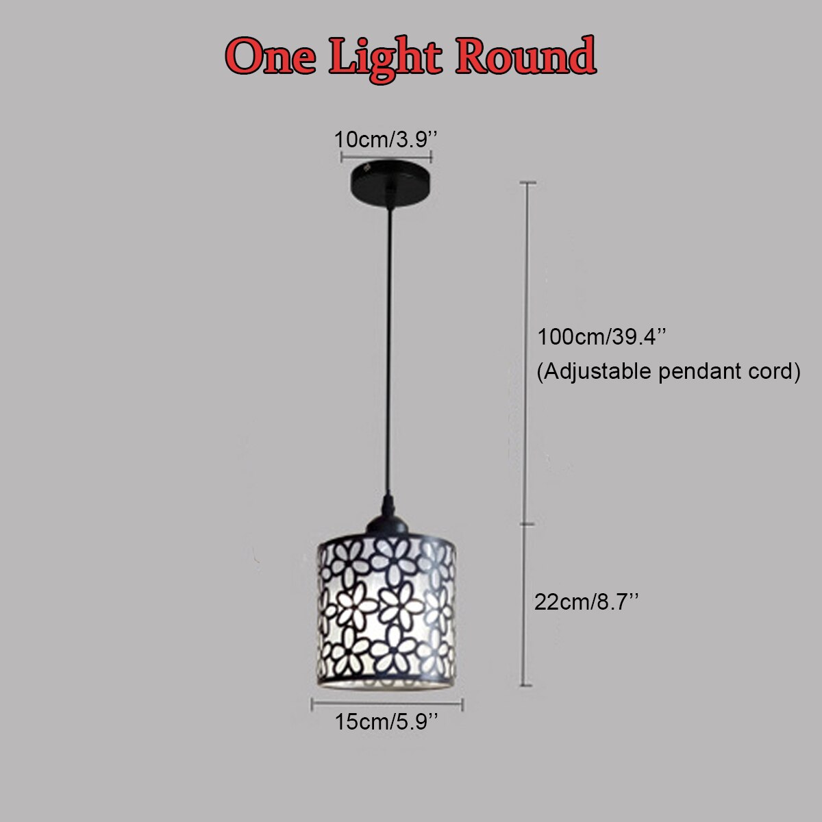 Nordic Style Floral Lace LED Pendant Lighting