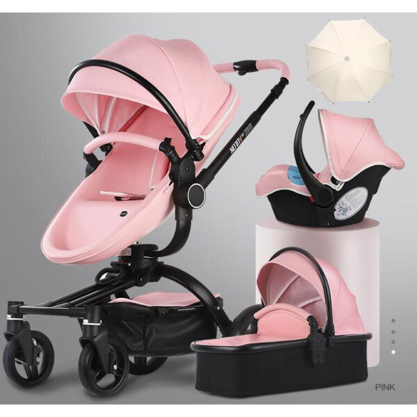 3 in 1 Oxford Baby Stroller - Image 6