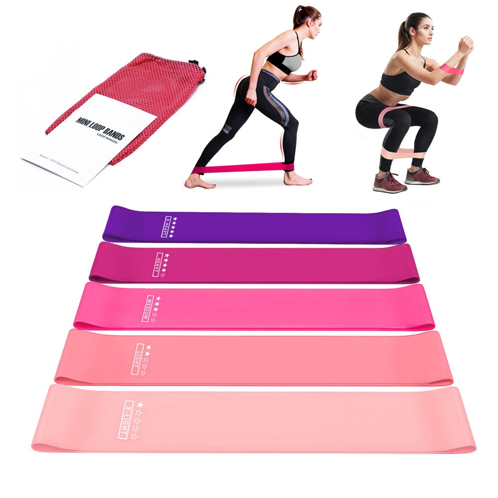 Elastic Resistance Fitness Bands Set