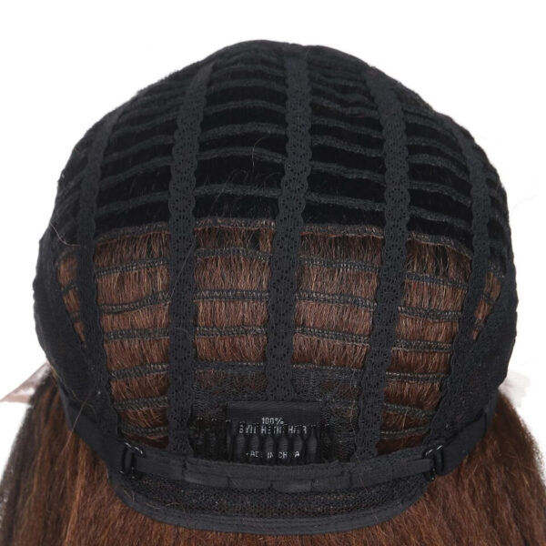 Ombre Long Kinky Straight Lace Synthetic Hair Wig - Image 10