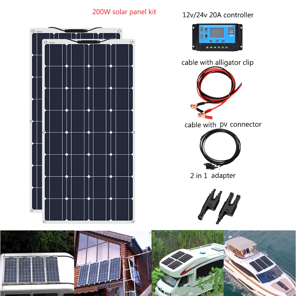 Portable 100W Solar Panel for Garden