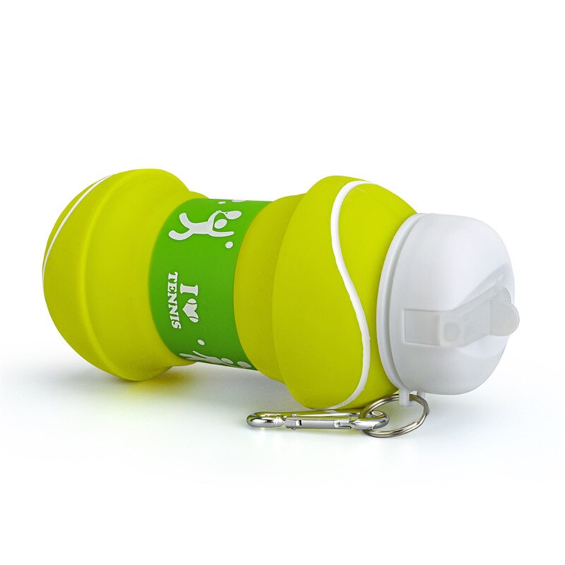 Sport Ball Shaped Folding Water Bottle