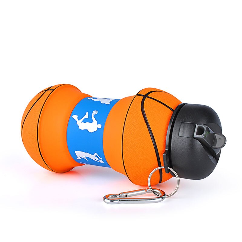 Sport Ball Shaped Folding Water Bottle