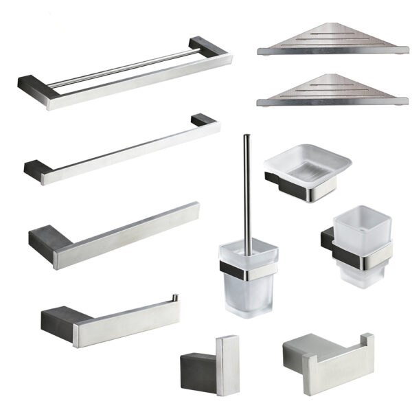 Brushed Nickel Stylish Accessories for Bathroom