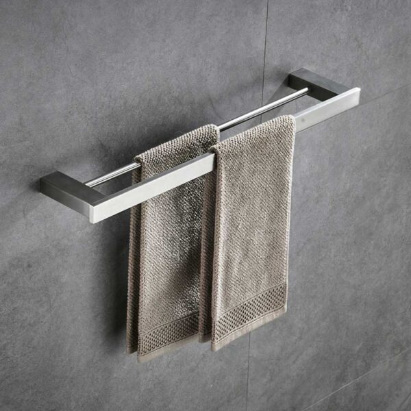 Brushed Nickel Stylish Accessories for Bathroom - Image 8