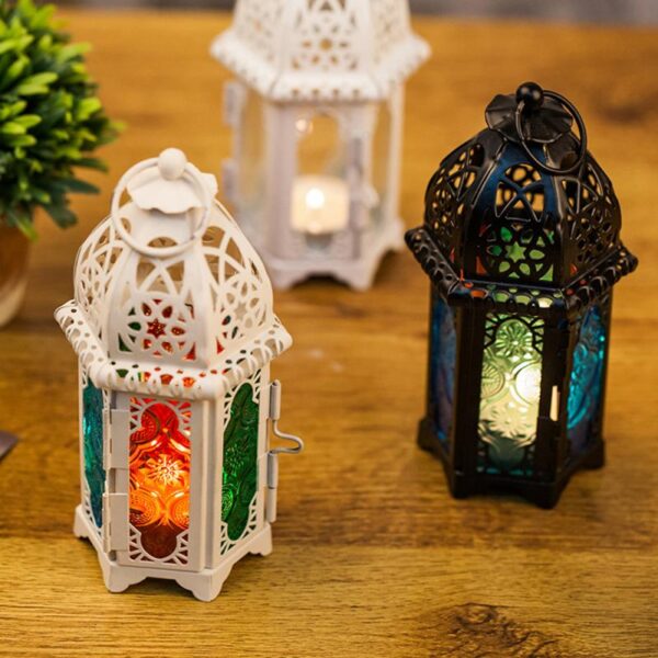 Moroccan Style Iron Candle Holder - Image 4