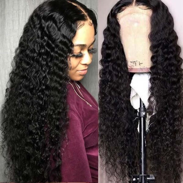 13x4 Lace Front Deep Wave Human Hair Wig - Image 3