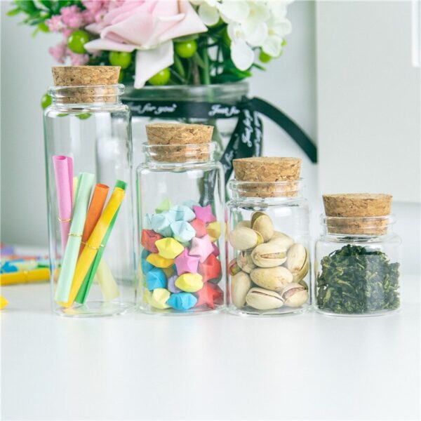 Storage Jar with Cork Lid 48 Pcs Set - Image 4