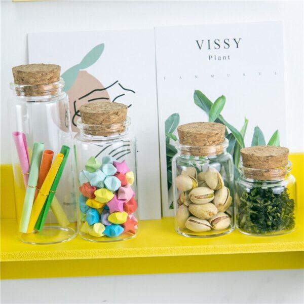 Storage Jar with Cork Lid 48 Pcs Set - Image 5