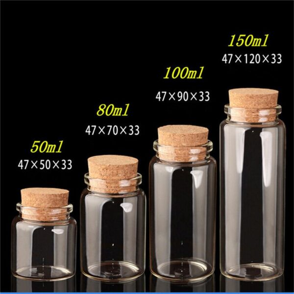 Storage Jar with Cork Lid 48 Pcs Set - Image 8