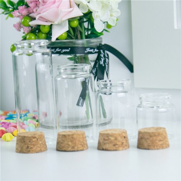 Storage Jar with Cork Lid 48 Pcs Set - Image 7