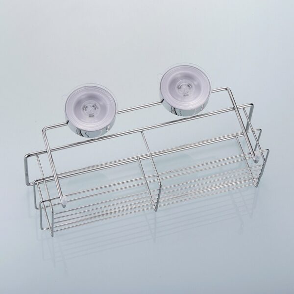 Stainless Steel Bathroom Shelf with Suction Cups - Image 5