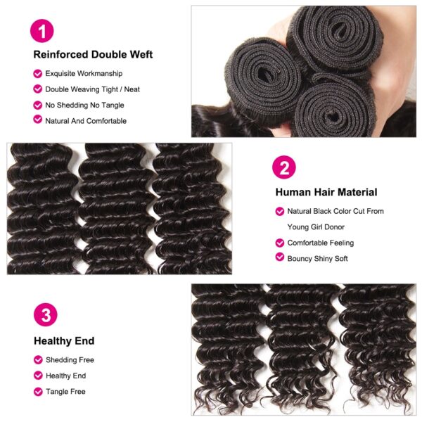 Deep Wave Hair Bundle - Image 5