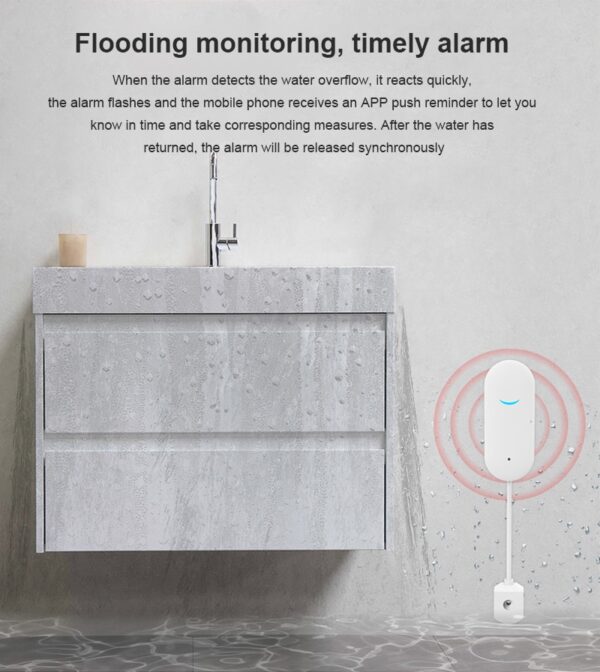 Smart Wifi Water Leakage Alarm Sensor - Image 5