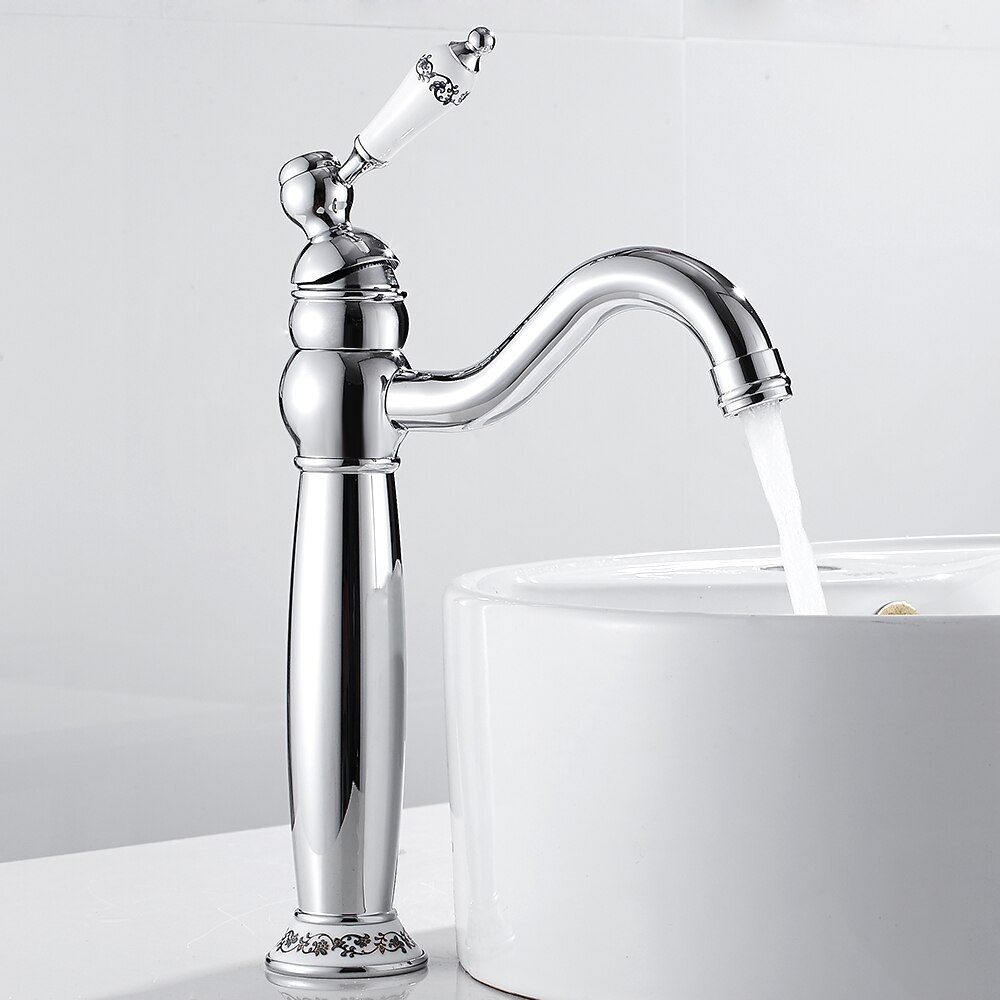 Retro Style Curved Basin Faucet