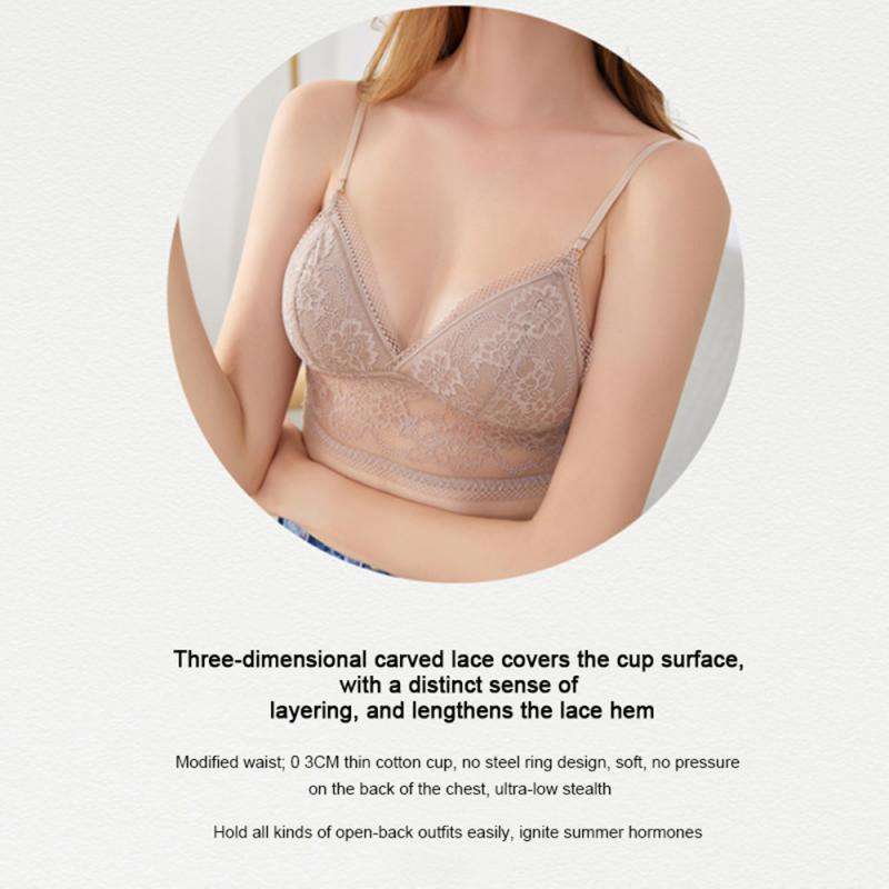 Lace Women's Bra with Low Back