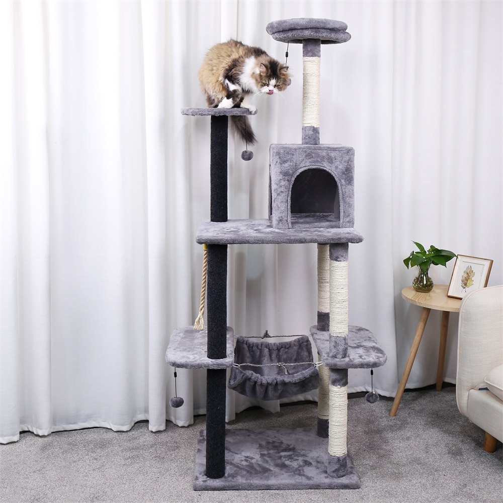 Pet Climbing Frame with Hanging Ball