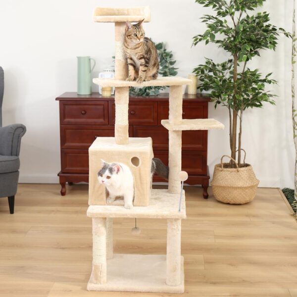 Pet Climbing Frame with Hanging Ball - Image 6