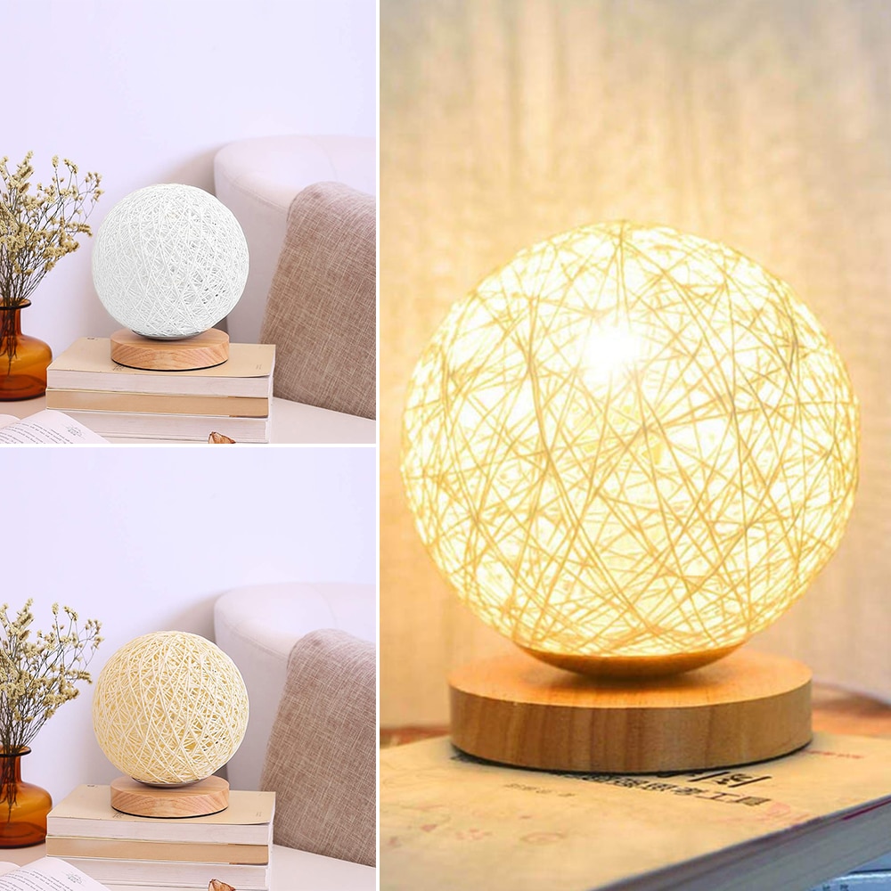 Home Moon Hand-Knitted Lamp