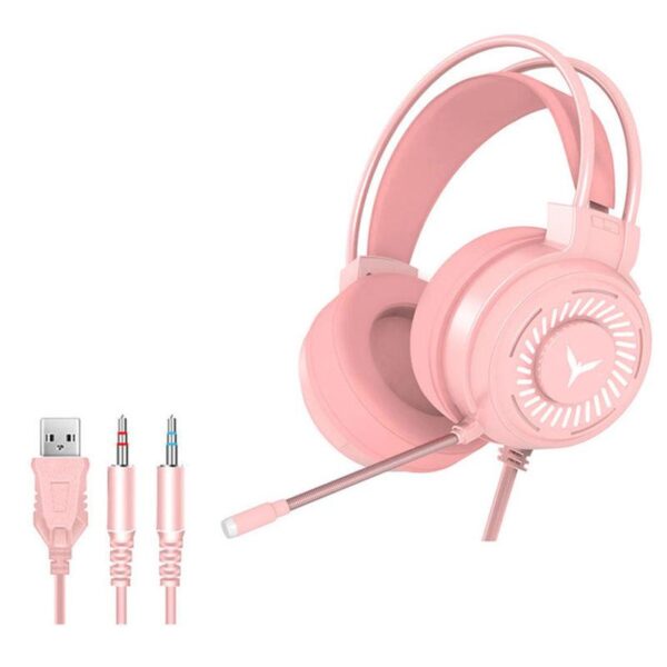 Pink Wired Gaming Headset