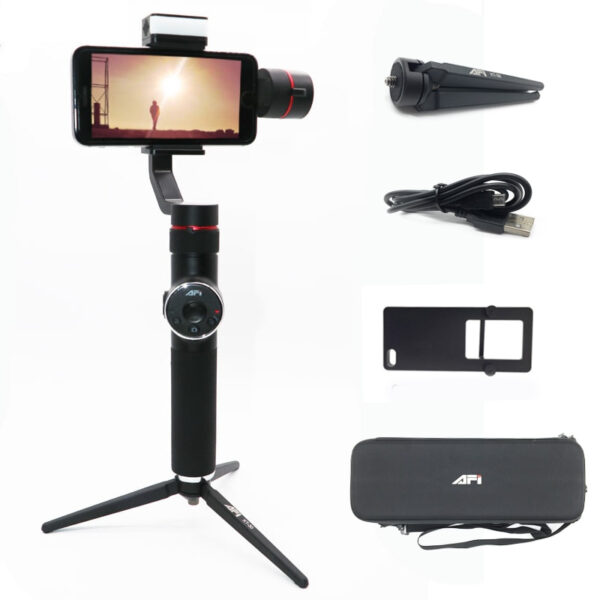 3-Axis Handheld Phone Stabilizer with Light