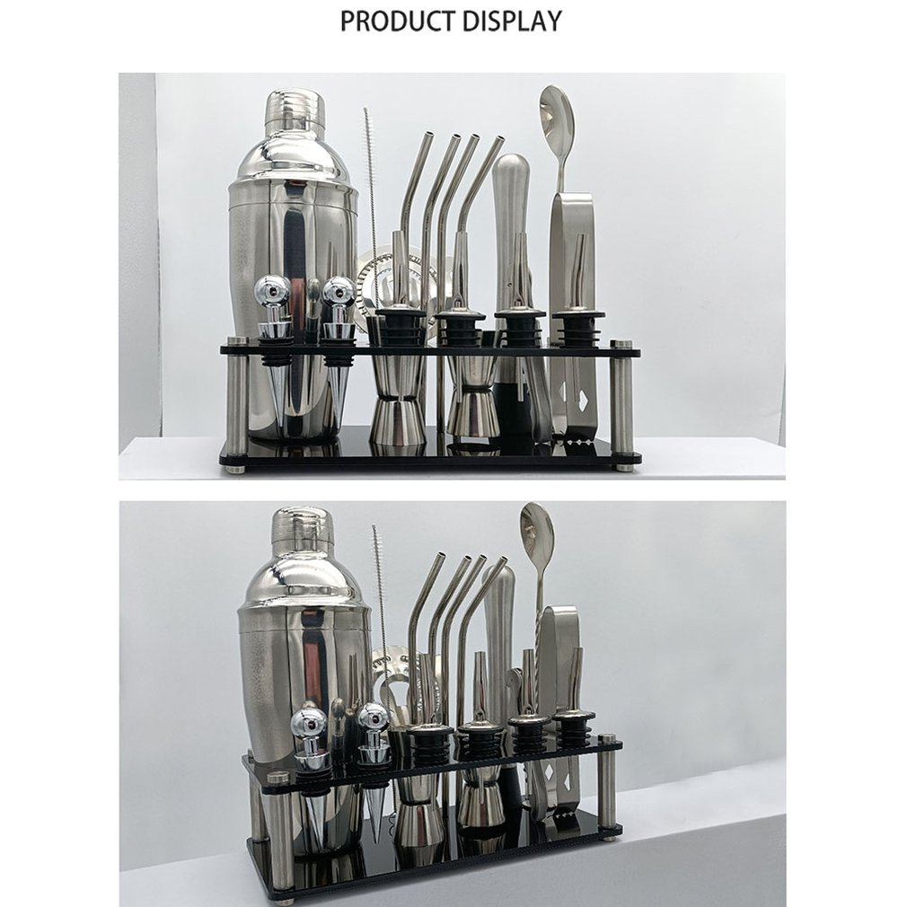 Cocktail Shaker Bar Set 20 Pcs