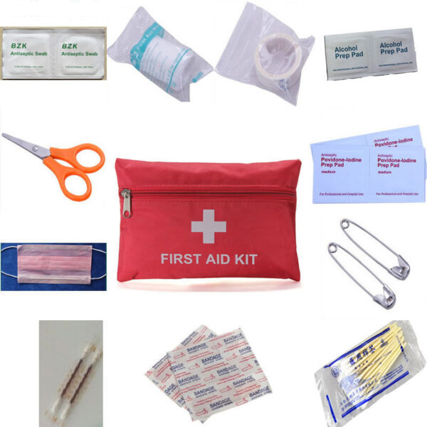 Portable Medical Emergency Kit in Waterproof Bag