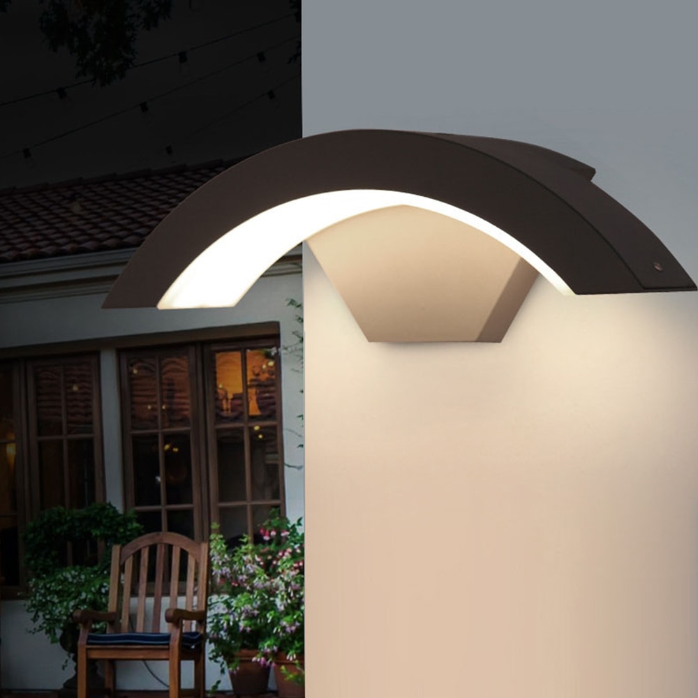 Arc Shaped Outdoor Wall Light