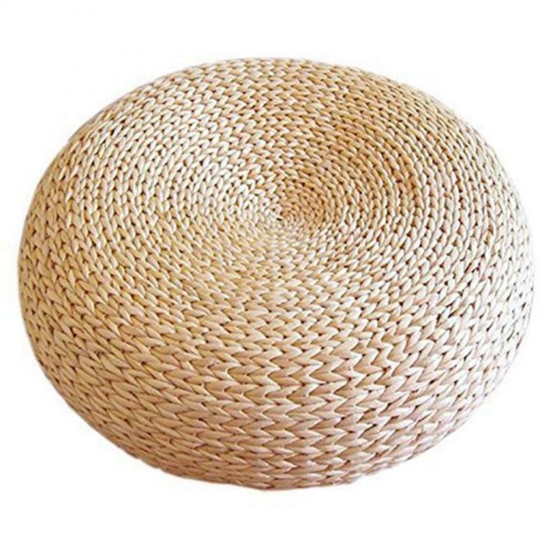 Straw Cushion in Round Shape