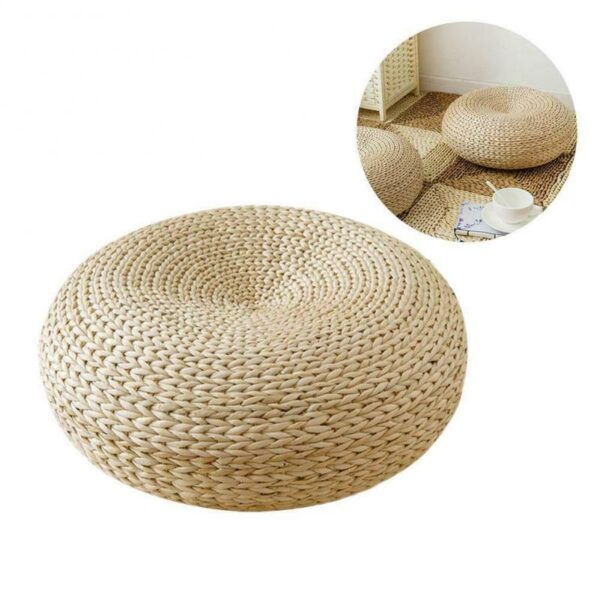 Straw Cushion in Round Shape - Image 6