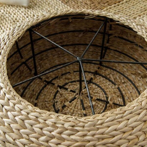 Straw Cushion in Round Shape - Image 5