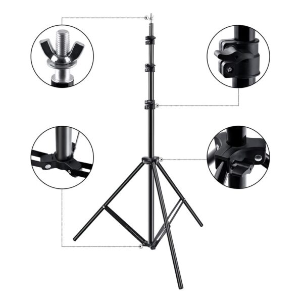 Large Aluminum Backdrop Stand with Bag - Image 5