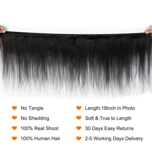 Natural Straight Hair Bundles - Image 4