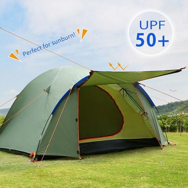 4 Person Army Green Tent - Image 3