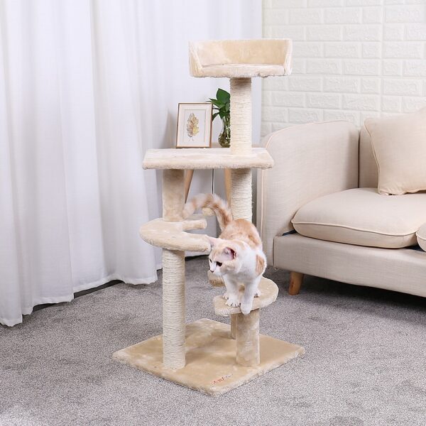 Happy Cat Tree House with Ladder - Image 3