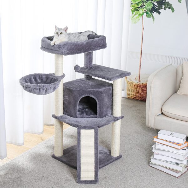 Happy Cat Tree House with Ladder - Image 5