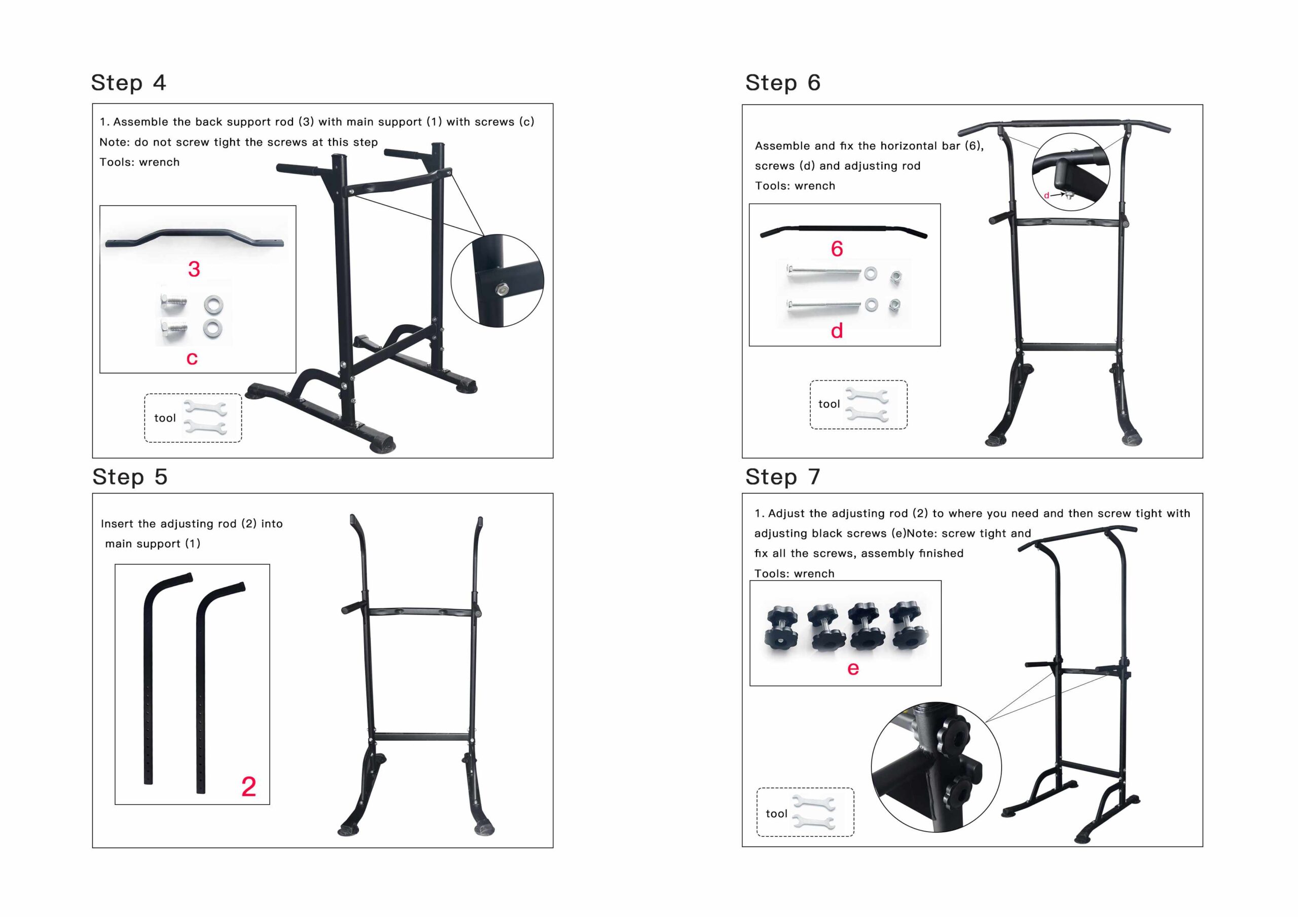 Adjustable Height Pull-Up/Push-Up Bars