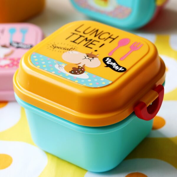 Kid's Cartoon Healthy Plastic Lunch Box - Image 3